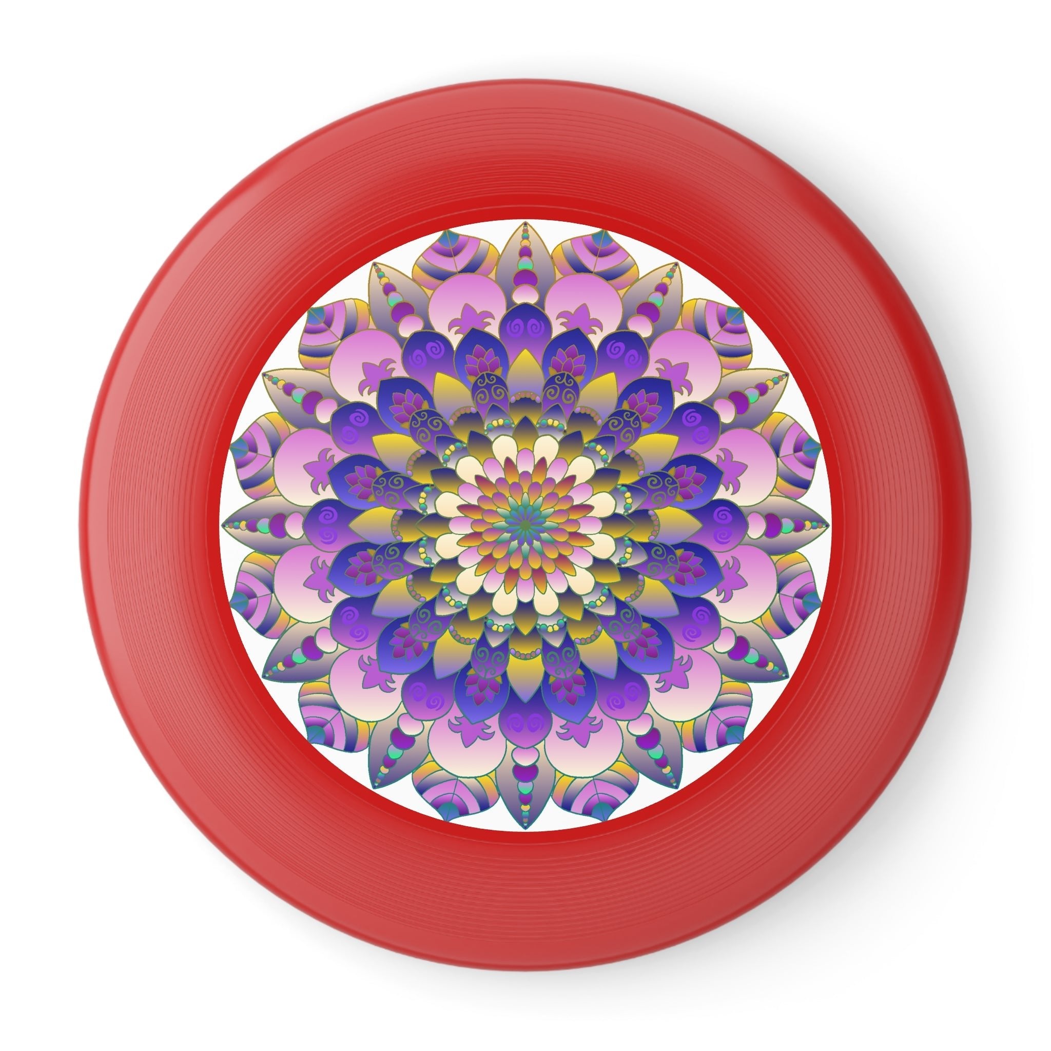 Vibrant Mandala Frisbee: Psychedelic Fun Accessories - Blululi