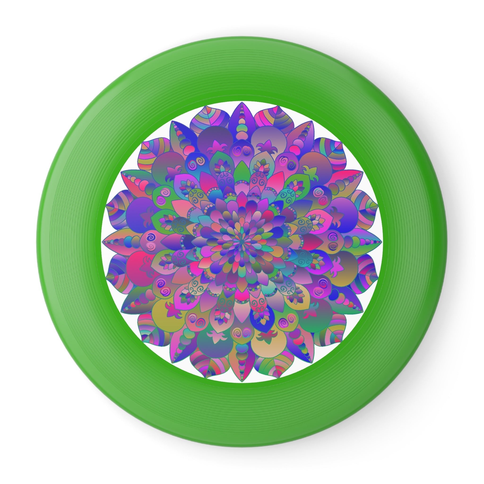 Vibrant Mandala Frisbee: Psychedelic Fun Accessories - Blululi