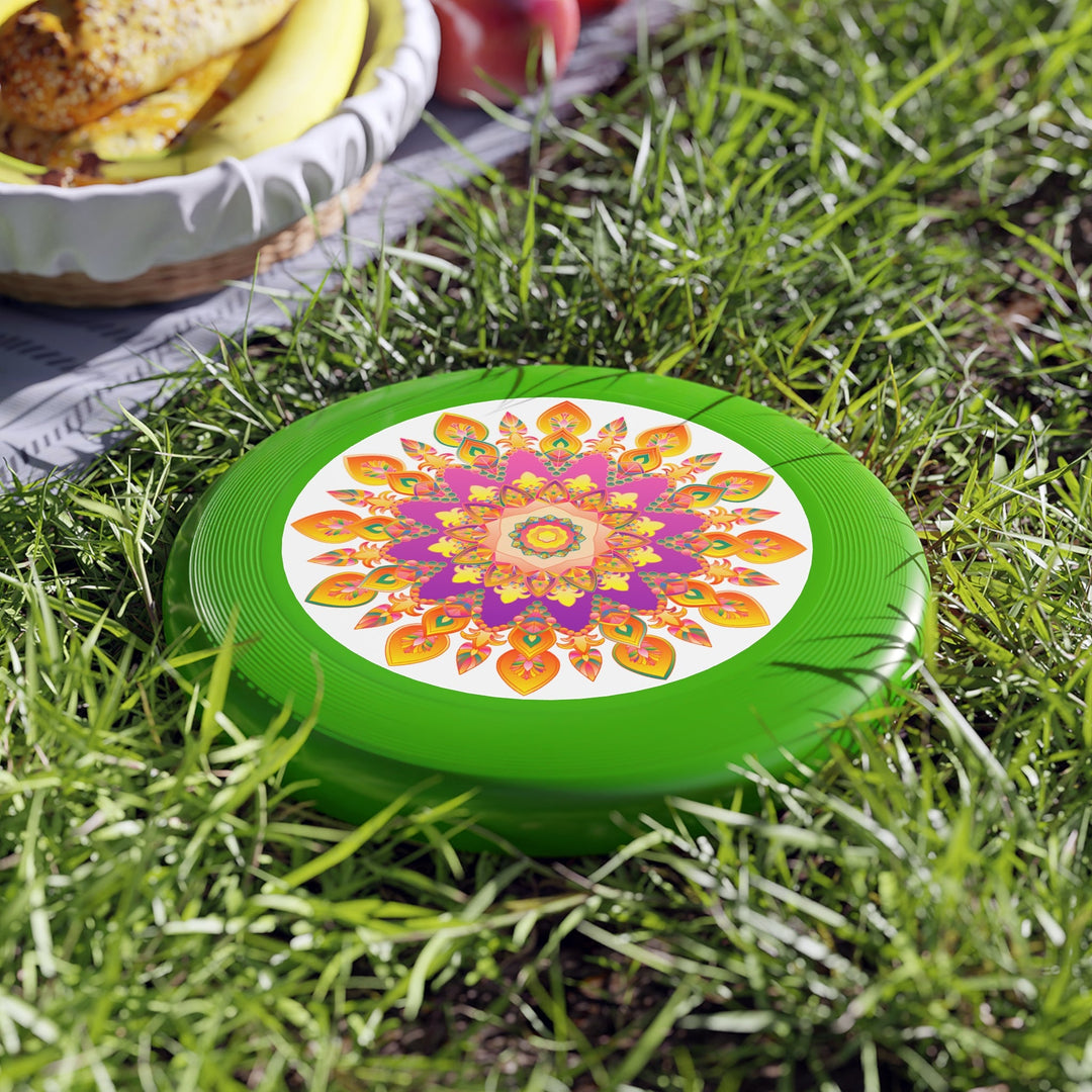 Vibrant Mandala Frisbee: Psychedelic Fun Accessories - Blululi