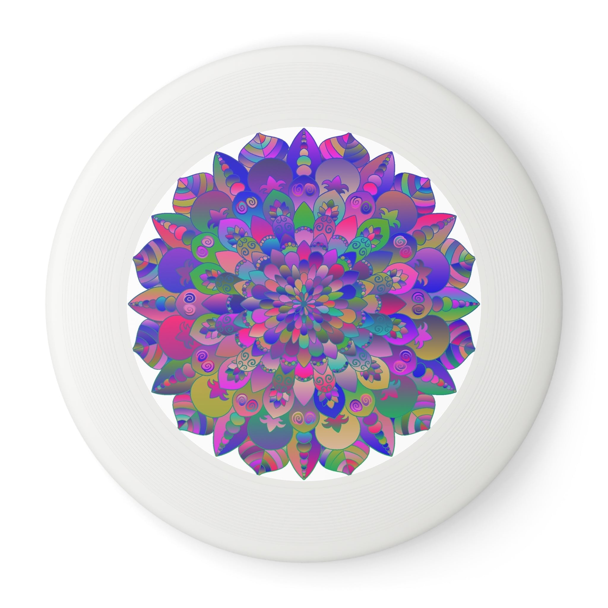 Vibrant Mandala Frisbee: Psychedelic Fun Accessories - Blululi
