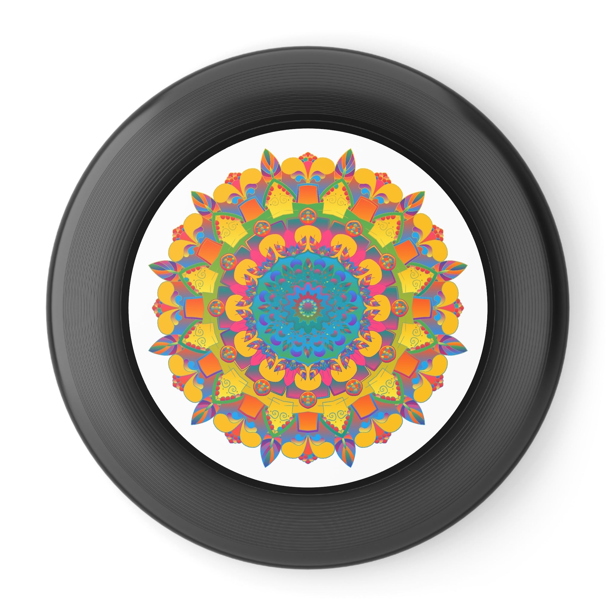 Vibrant Mandala Frisbee: Psychedelic Fun Accessories - Blululi