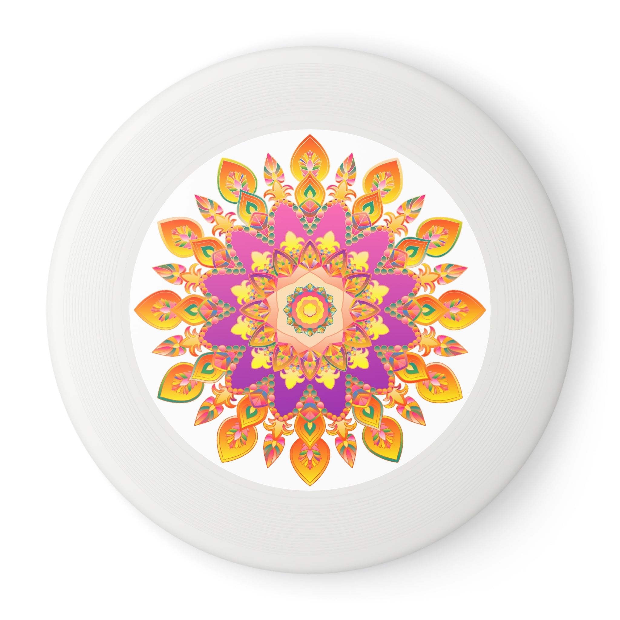 Vibrant Mandala Frisbee: Psychedelic Fun Accessories - Blululi