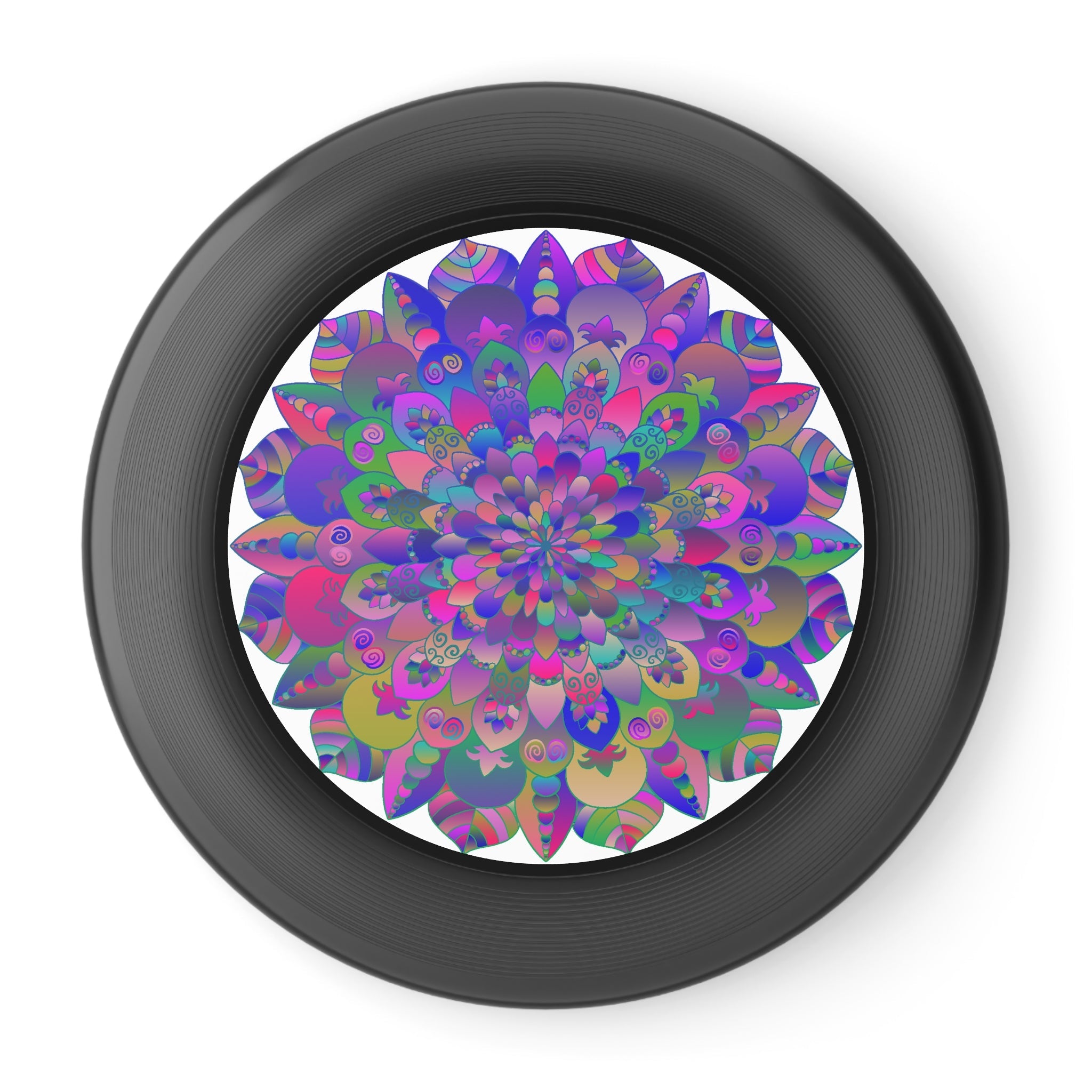 Vibrant Mandala Frisbee: Psychedelic Fun Accessories - Blululi