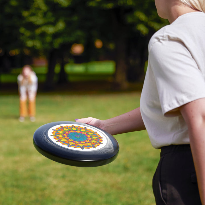 Vibrant Mandala Frisbee: Psychedelic Fun Accessories - Blululi