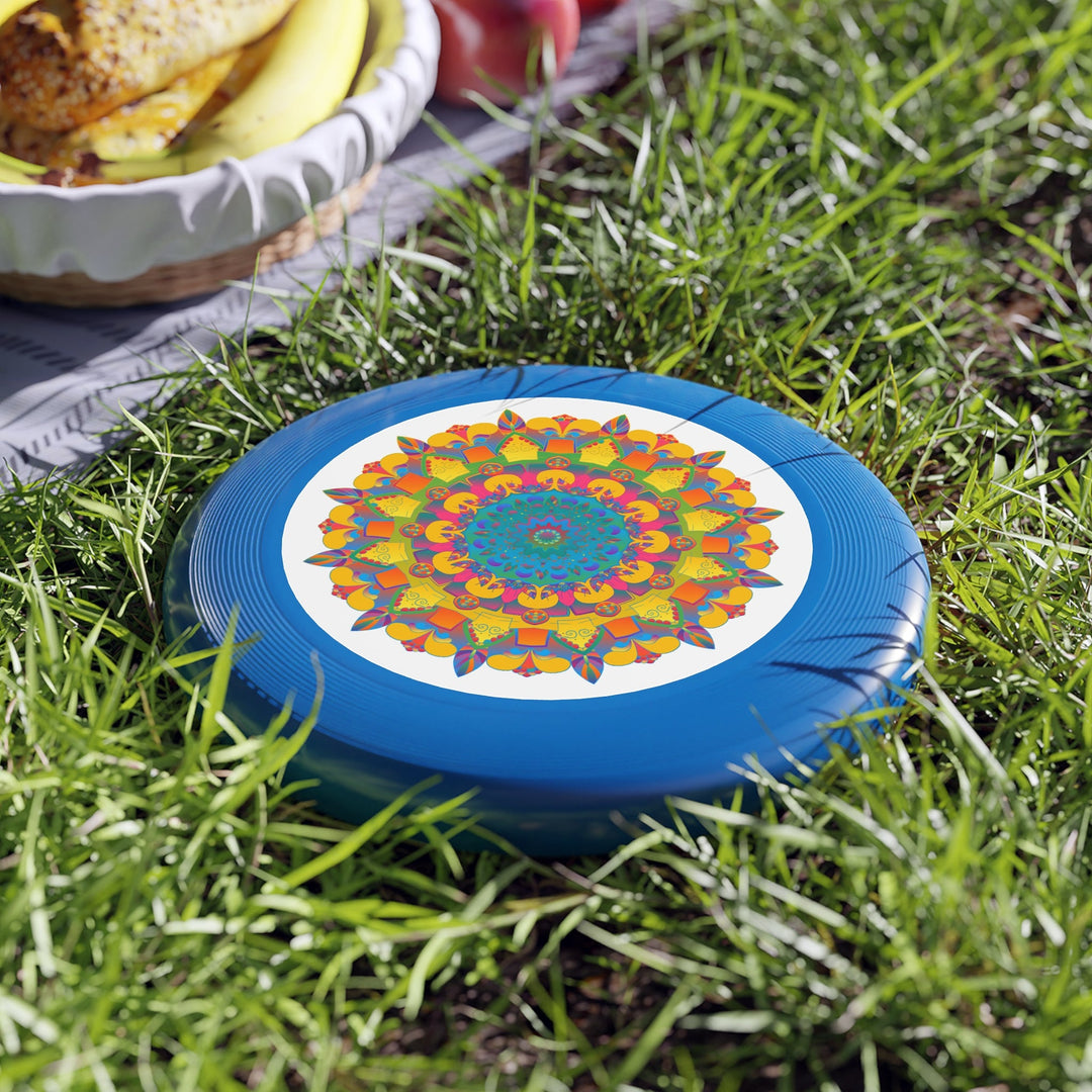 Vibrant Mandala Frisbee: Psychedelic Fun Accessories - Blululi