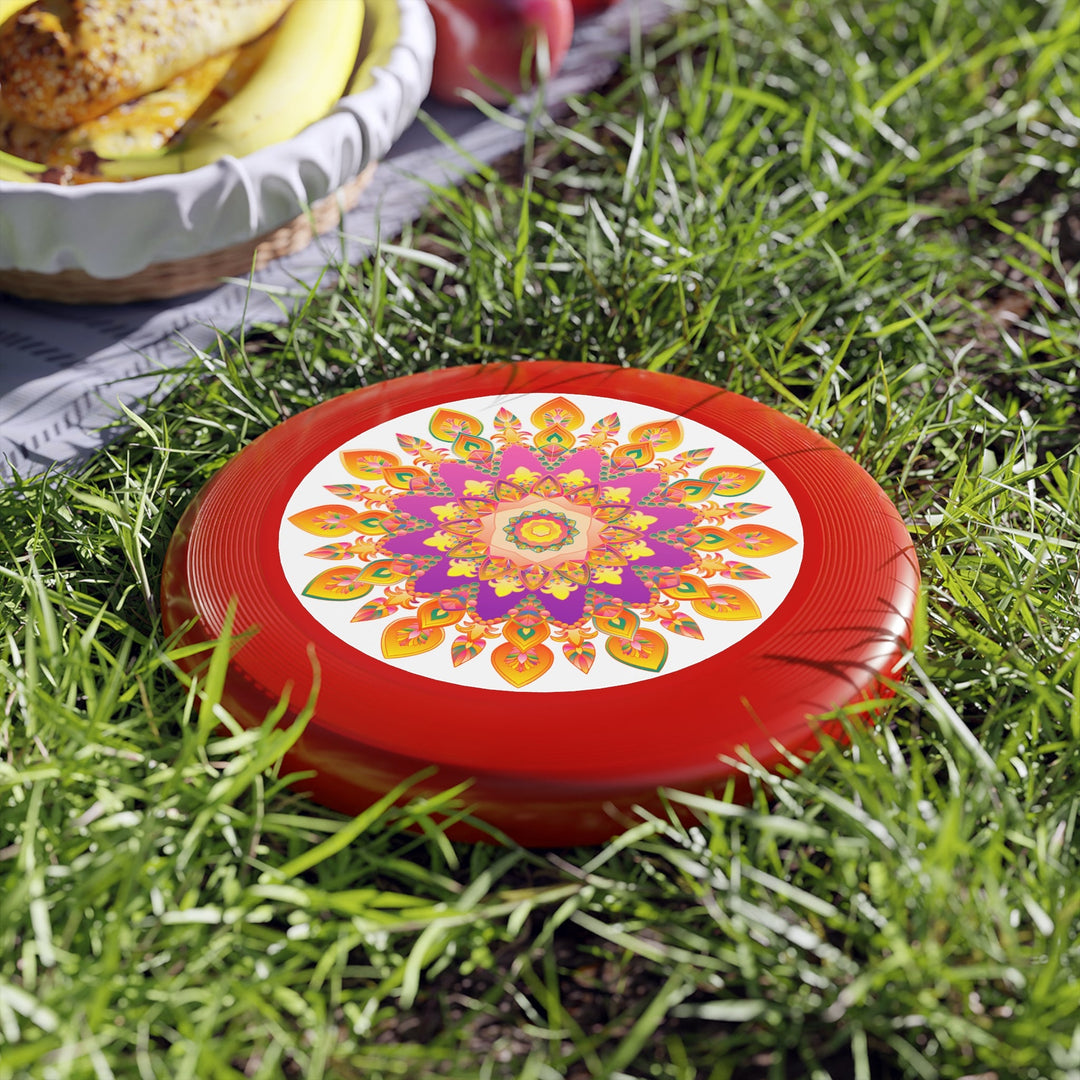 Vibrant Mandala Frisbee: Psychedelic Fun Accessories - Blululi