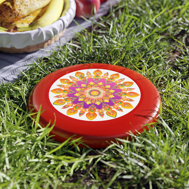 Vibrant Mandala Frisbee: Psychedelic Fun Accessories - Blululi