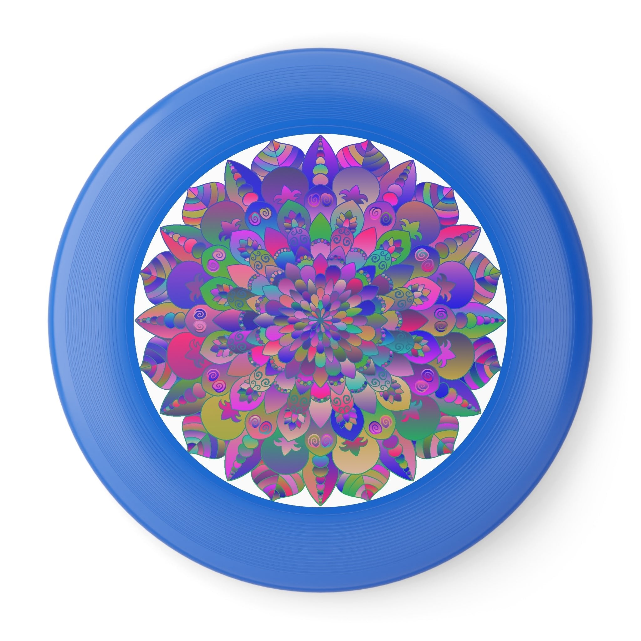 Vibrant Mandala Frisbee: Psychedelic Fun Accessories - Blululi