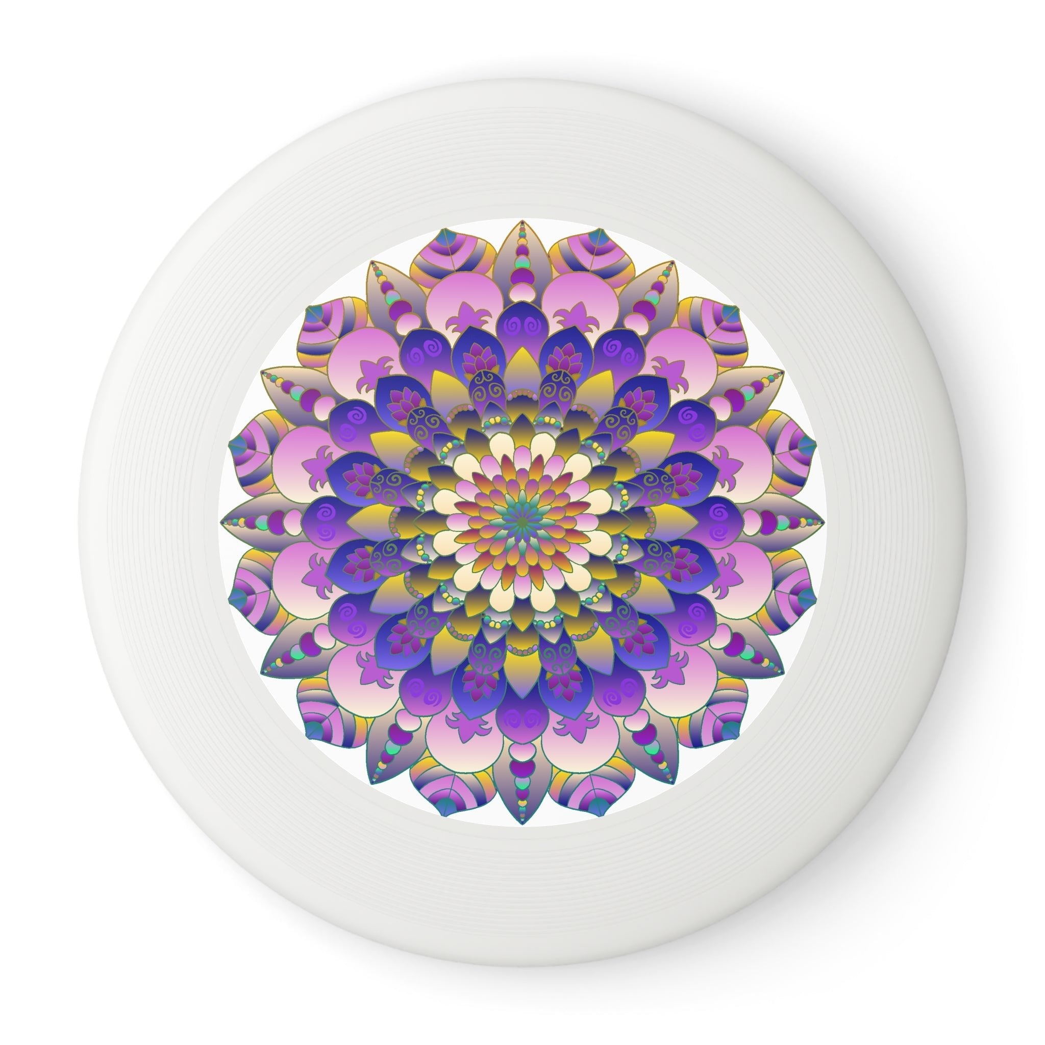 Vibrant Mandala Frisbee: Psychedelic Fun Accessories - Blululi