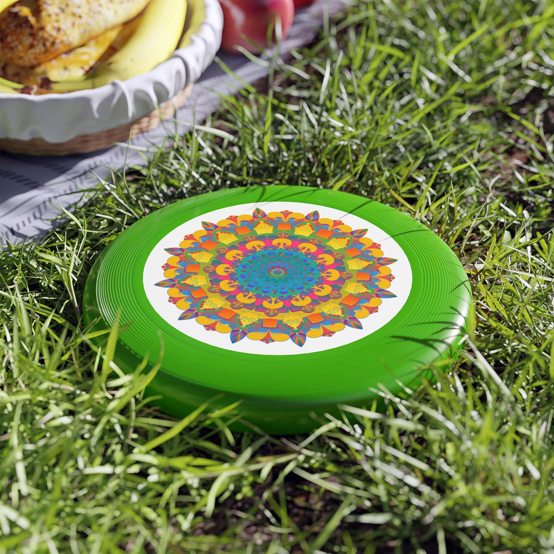 Vibrant Mandala Frisbee: Psychedelic Fun Accessories - Blululi