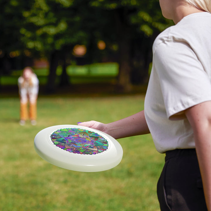 Vibrant Mandala Frisbee: Stained Glass Design Accessories - Blululi