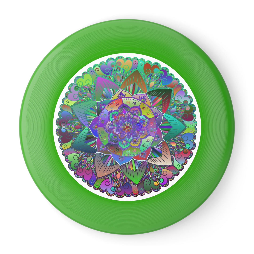 Vibrant Mandala Frisbee: Stained Glass Design Accessories - Blululi