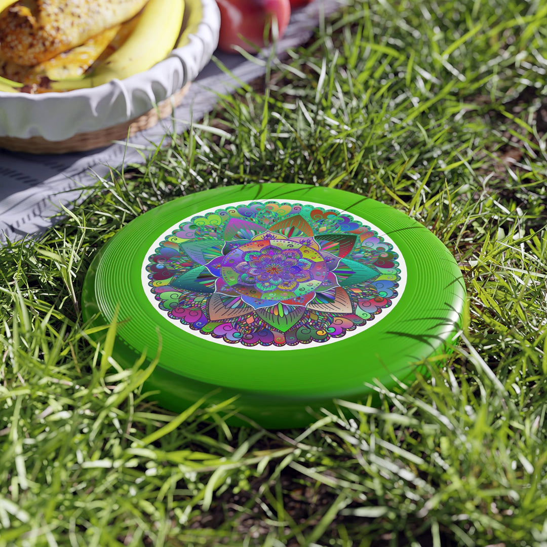 Vibrant Mandala Frisbee: Stained Glass Design Accessories - Blululi