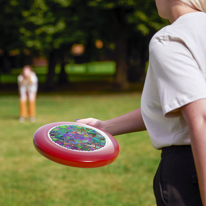 Vibrant Mandala Frisbee: Stained Glass Design Accessories - Blululi