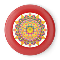 Vibrant Mandala Frisbee: Sunburst Design Accessories - Blululi