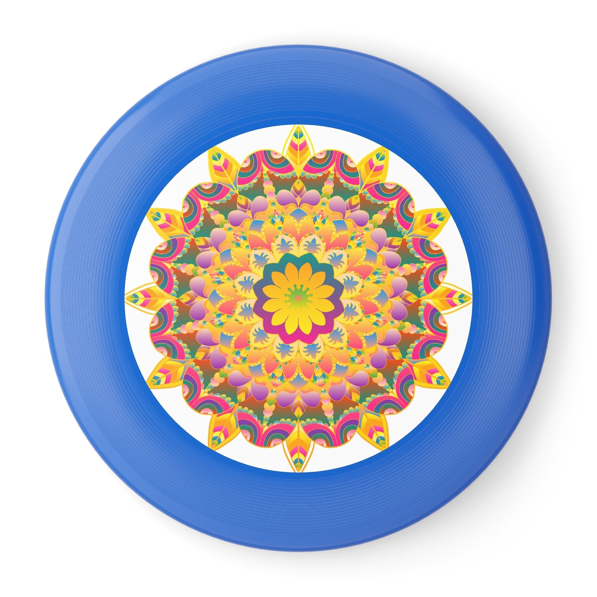 Vibrant Mandala Frisbee: Sunburst Design Accessories - Blululi