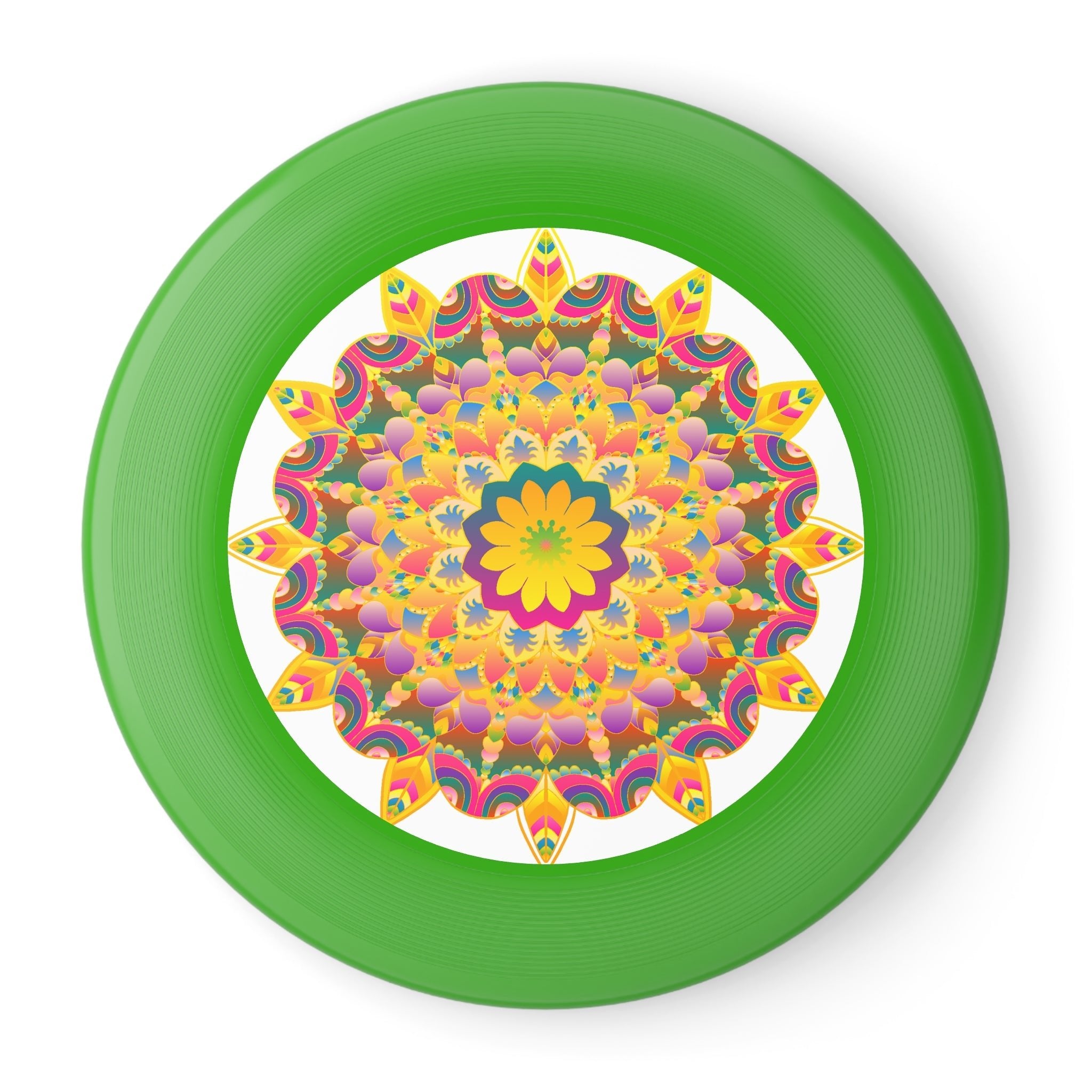 Vibrant Mandala Frisbee: Sunburst Design Accessories - Blululi