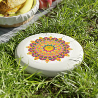 Vibrant Mandala Frisbee: Sunburst Design Accessories - Blululi