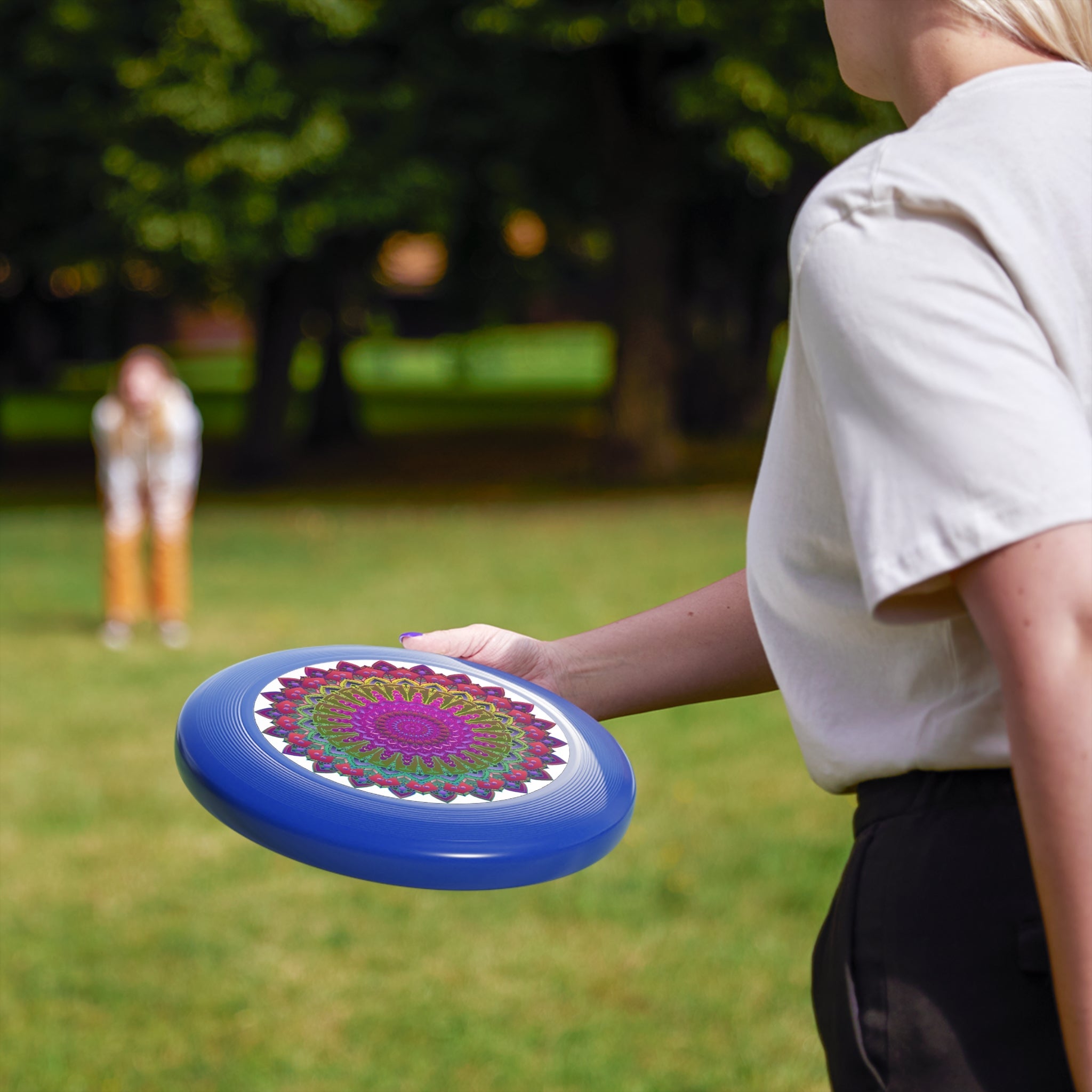 Vibrant Mandala Frisbee: Unique Design Accessories - Blululi