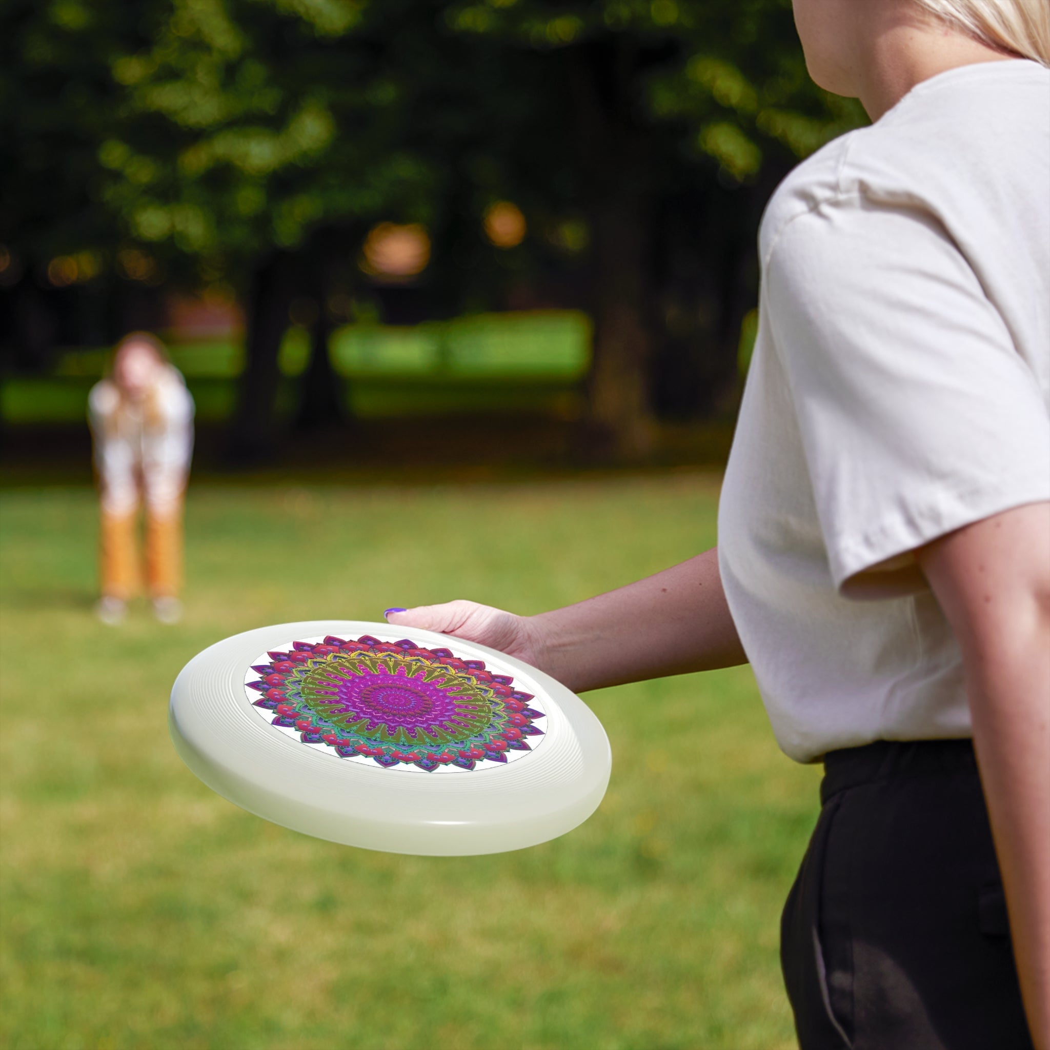 Vibrant Mandala Frisbee: Unique Design Accessories - Blululi