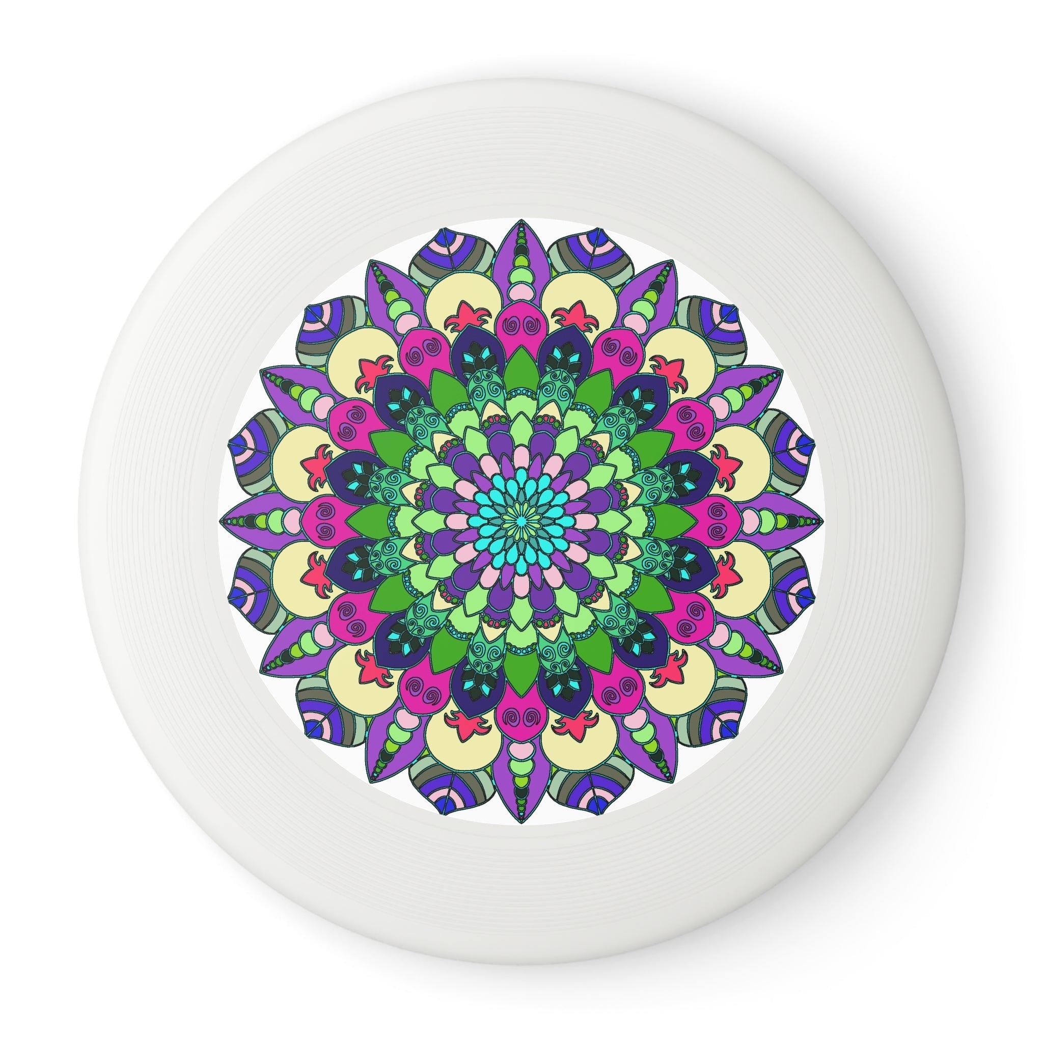 Vibrant Mandala Frisbee: Unique Design Accessories - Blululi