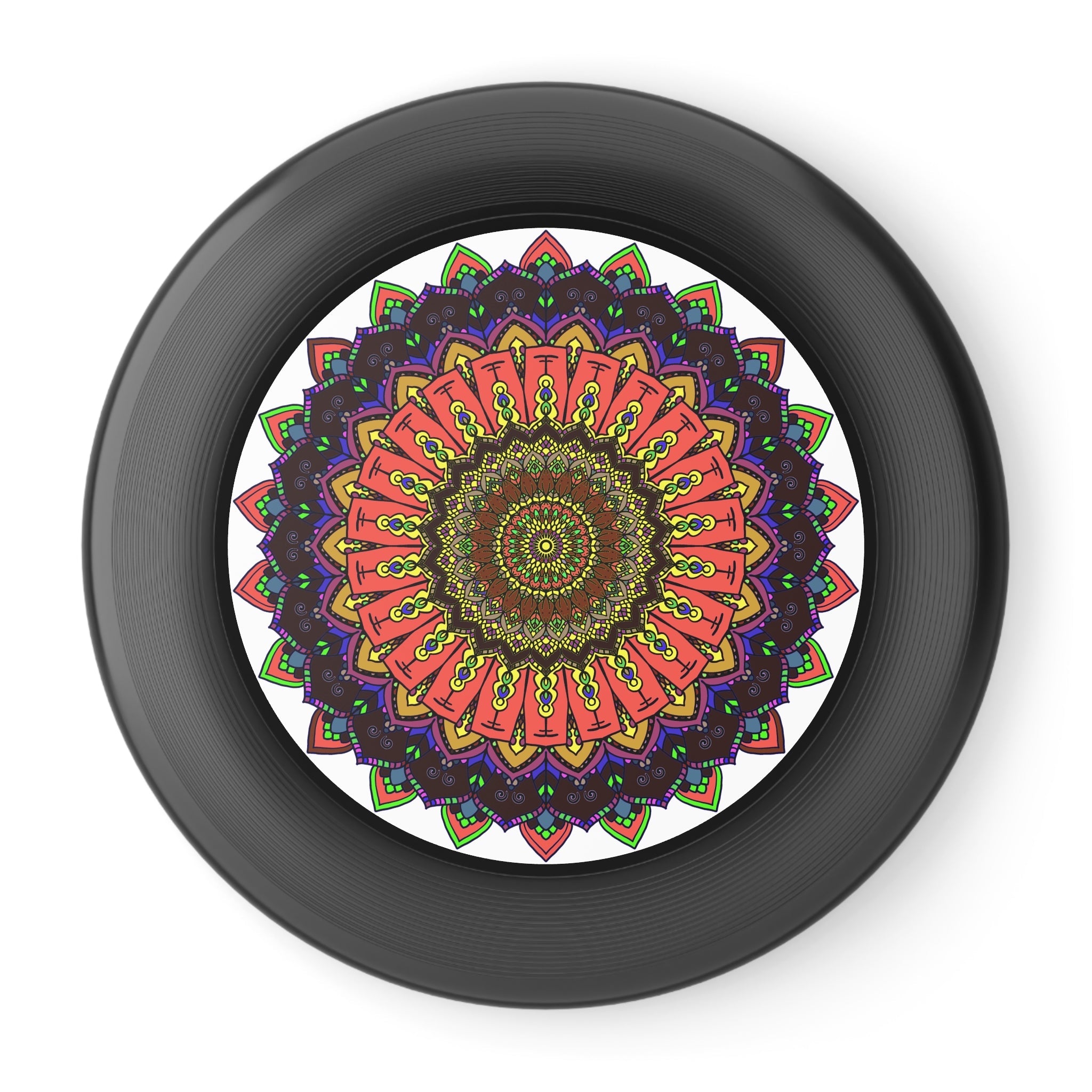 Vibrant Mandala Frisbee: Unique Design Accessories - Blululi