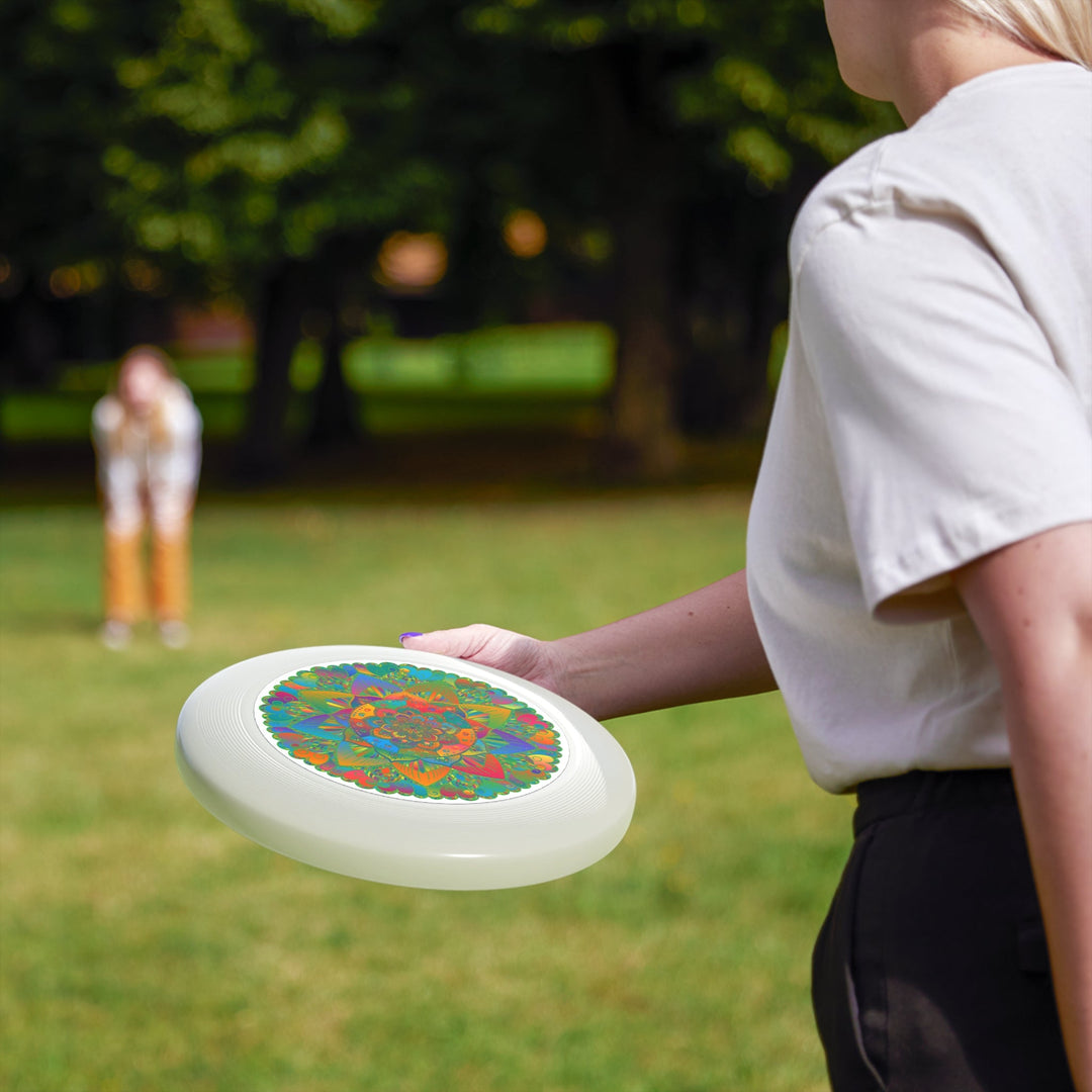 Vibrant Mandala Frisbee: Zen Garden Toss Accessories - Blululi