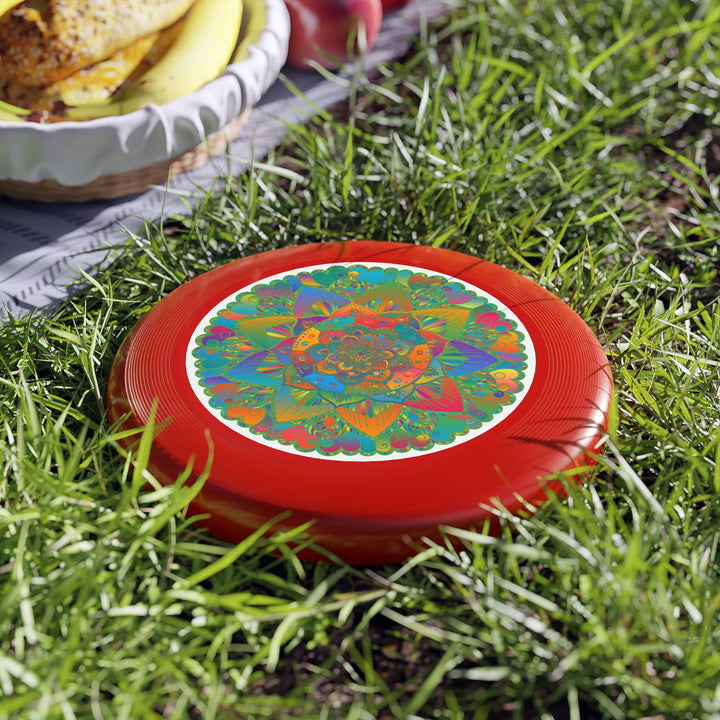 Vibrant Mandala Frisbee: Zen Garden Toss Accessories - Blululi