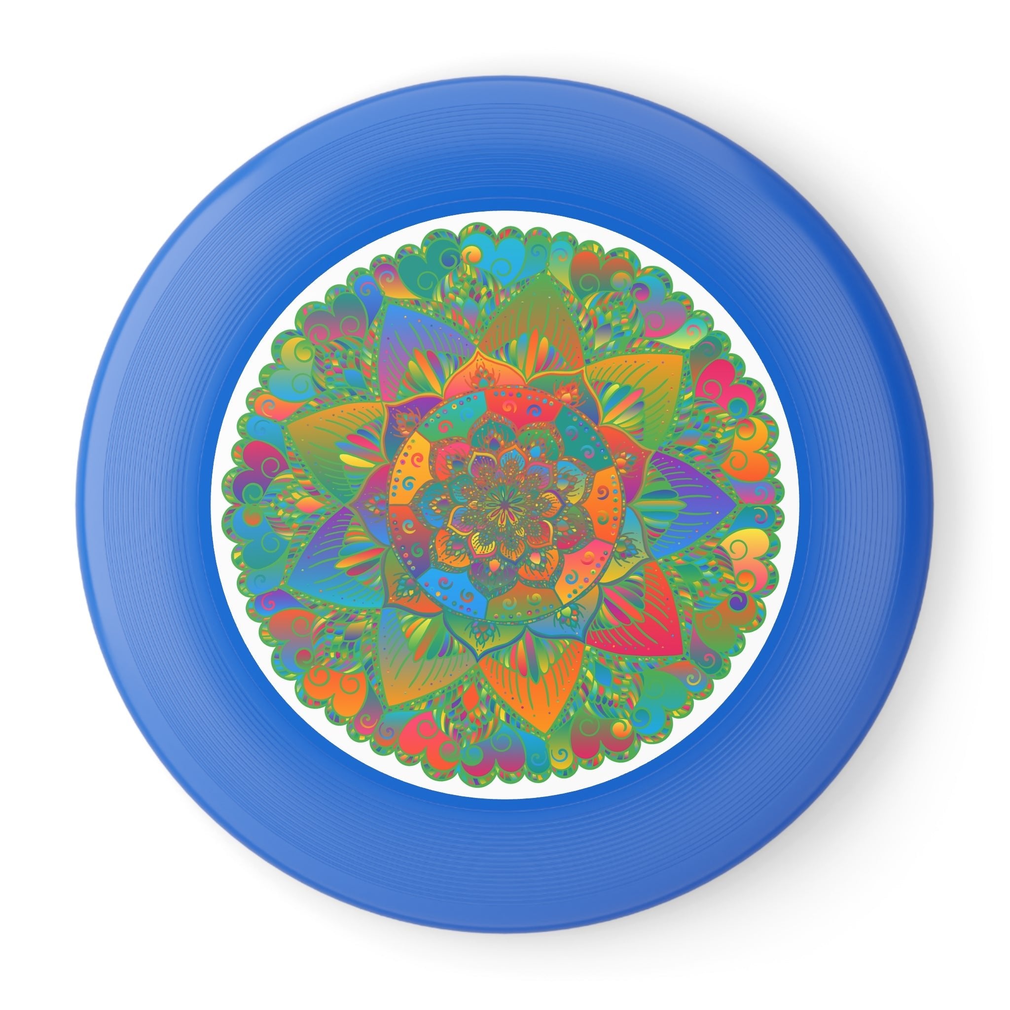 Vibrant Mandala Frisbee: Zen Garden Toss Accessories - Blululi