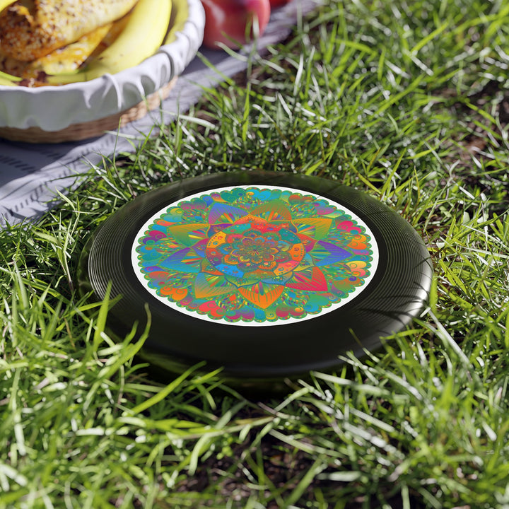 Vibrant Mandala Frisbee: Zen Garden Toss Accessories - Blululi