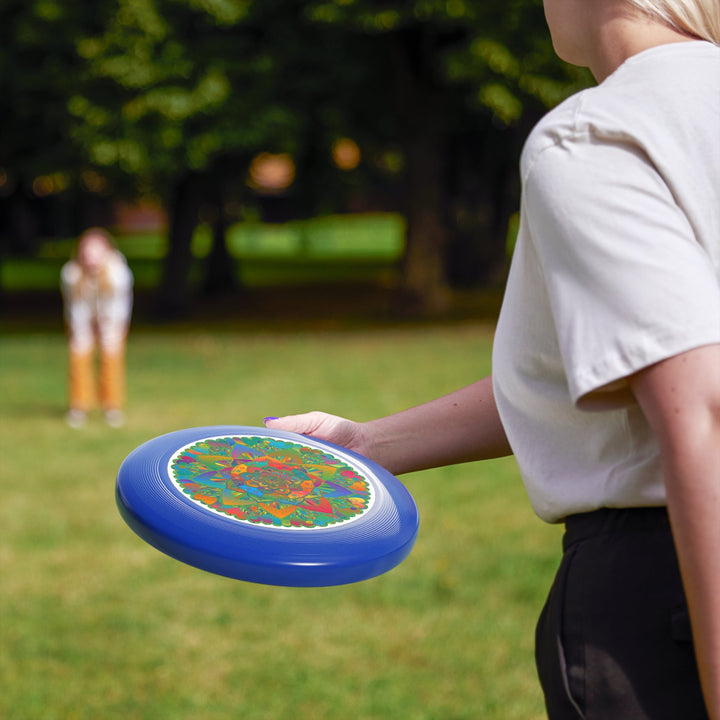 Vibrant Mandala Frisbee: Zen Garden Toss Accessories - Blululi