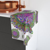 Vibrant Mandala Hand Towel - Colorful & Artistic Home Decor - Blululi