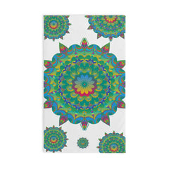 Vibrant Mandala Hand Towel - Colorful & Intricate Home Decor - Blululi