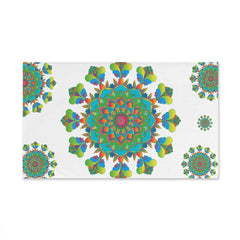 Vibrant Mandala Hand Towel - Colorful & Intricate Home Decor - Blululi