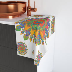 Vibrant Mandala Hand Towel - Colorful & Intricate Home Decor - Blululi