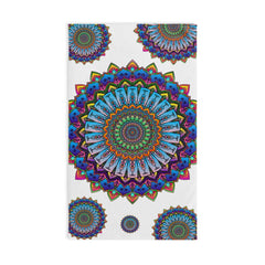 Vibrant Mandala Hand Towel - Colorful & Intricate Home Decor - Blululi