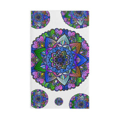 Vibrant Mandala Hand Towel - Colorful & Intricate Home Decor - Blululi