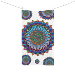 Vibrant Mandala Hand Towel - Colorful & Intricate Home Decor - Blululi