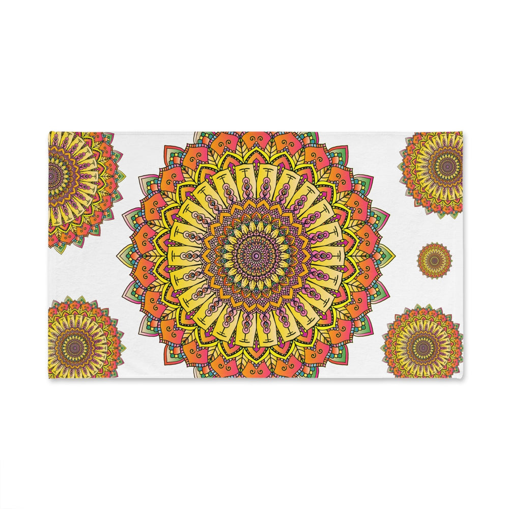 Vibrant Mandala Hand Towel - Colorful & Stylish Home Decor - Blululi