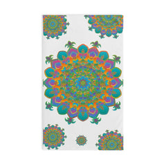 Vibrant Mandala Hand Towel - Colorful & Unique Home Decor - Blululi