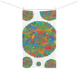 Vibrant Mandala Hand Towel - Green & Red Home Decor - Blululi