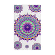 Vibrant Mandala Hand Towel - Purple Flower Design Home Decor - Blululi