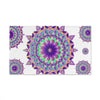 Vibrant Mandala Hand Towel - Purple Flower Design Home Decor - Blululi