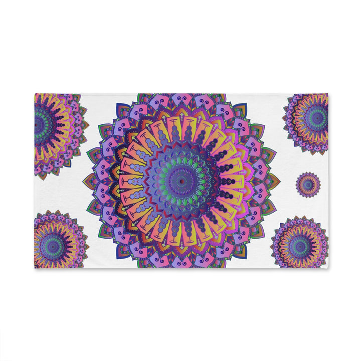 Vibrant Mandala Hand Towel - Spiritual & Stylish Home Decor - Blululi