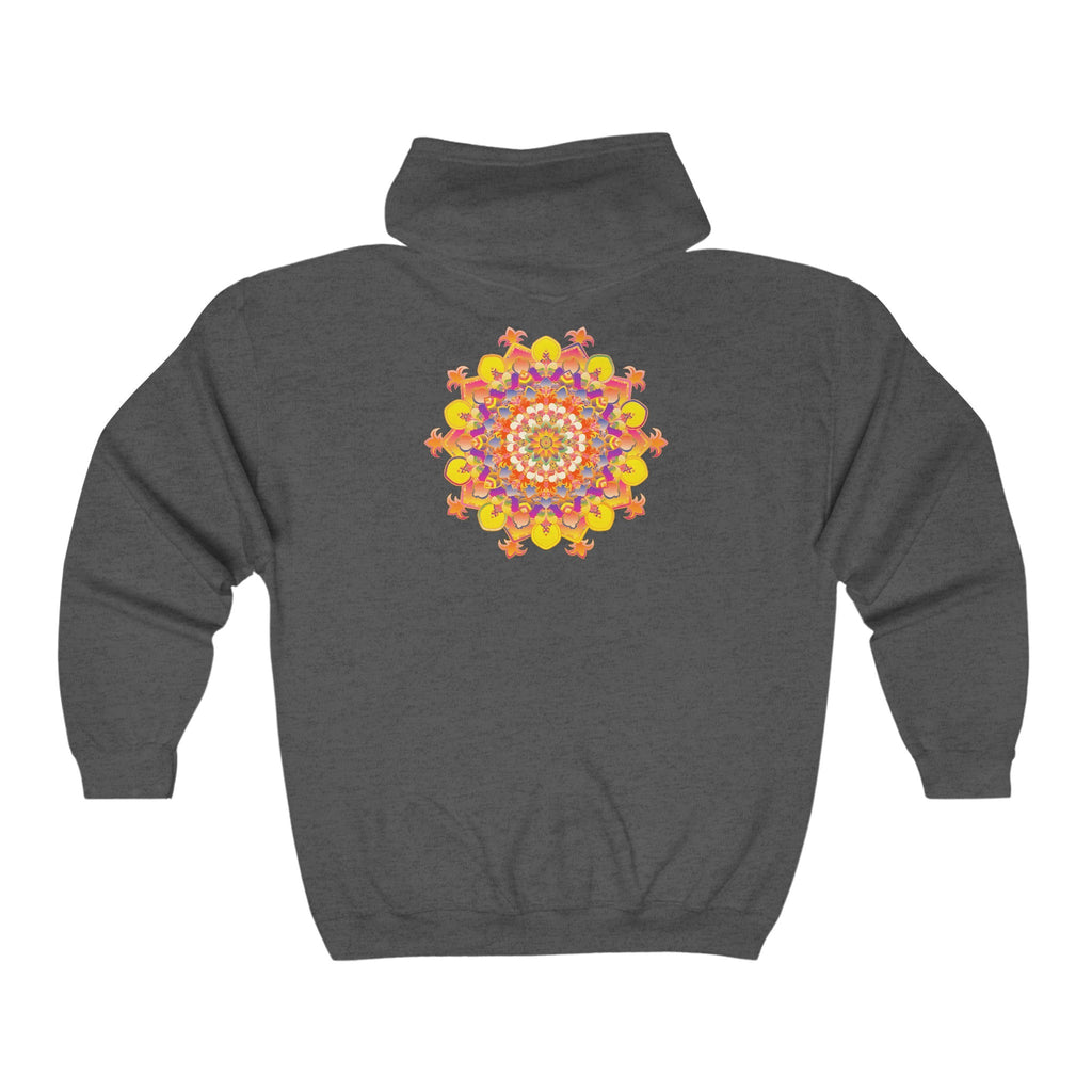 Vibrant Mandala Hoodie - Colorful Artwear Hoodie - Blululi