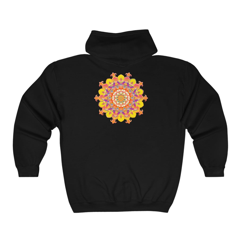 Vibrant Mandala Hoodie - Colorful Artwear Hoodie - Blululi