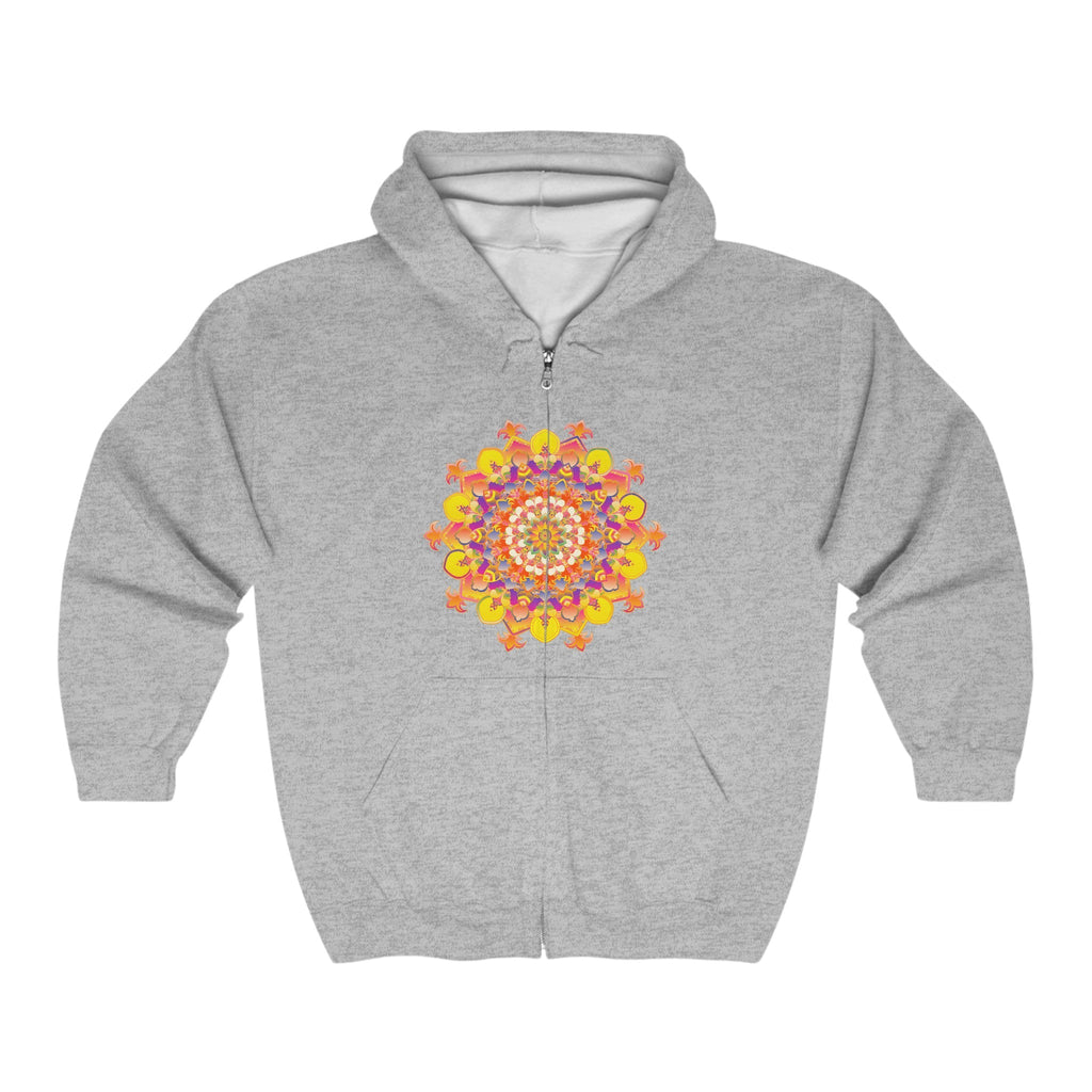 Vibrant Mandala Hoodie - Colorful Artwear Hoodie - Blululi