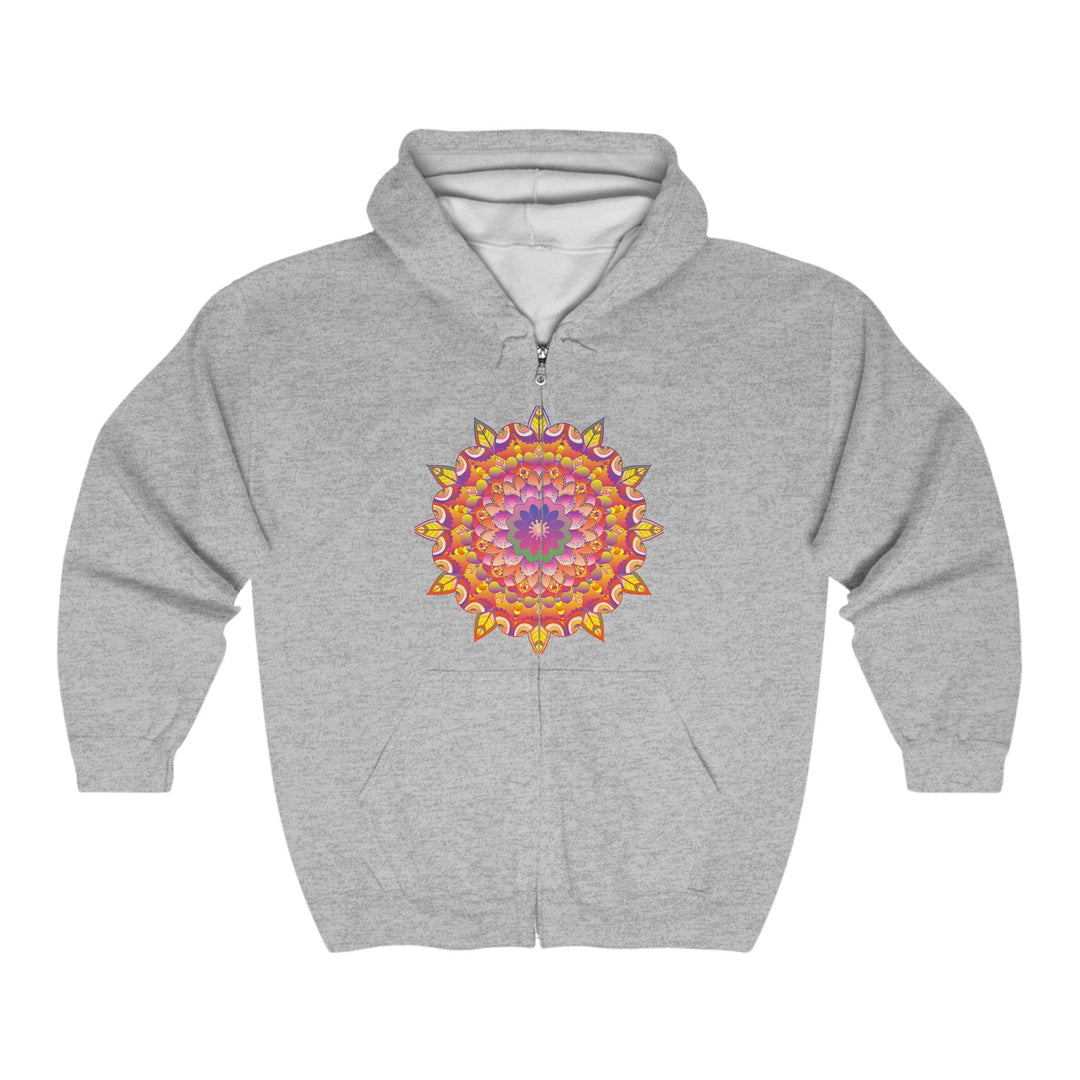 Vibrant Mandala Hoodie - Colorful & Intricate Design Hoodie - Blululi