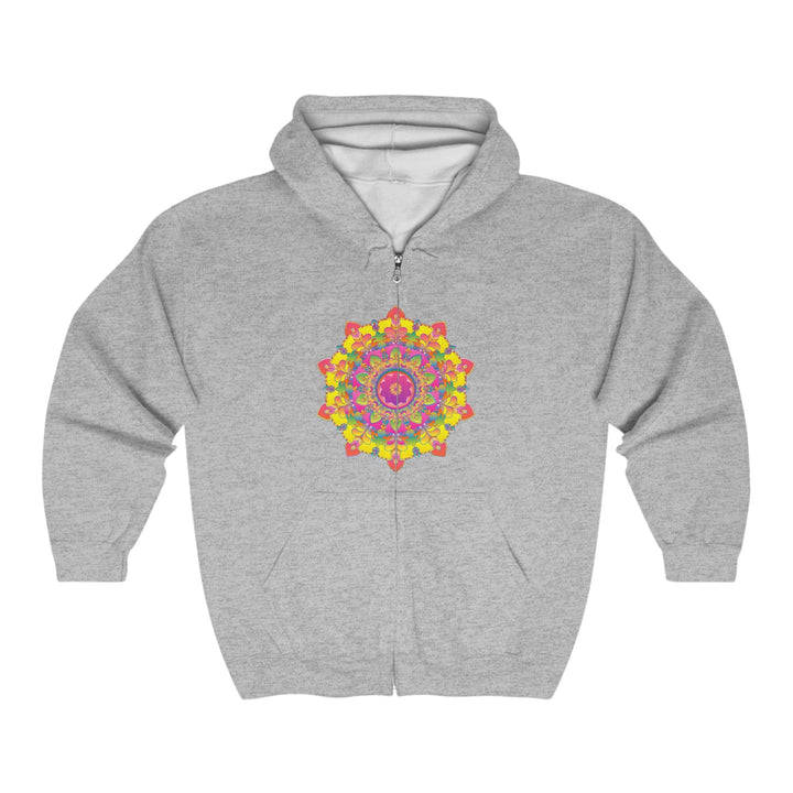 Vibrant Mandala Hoodie - Colorful & Intricate Design Hoodie - Blululi