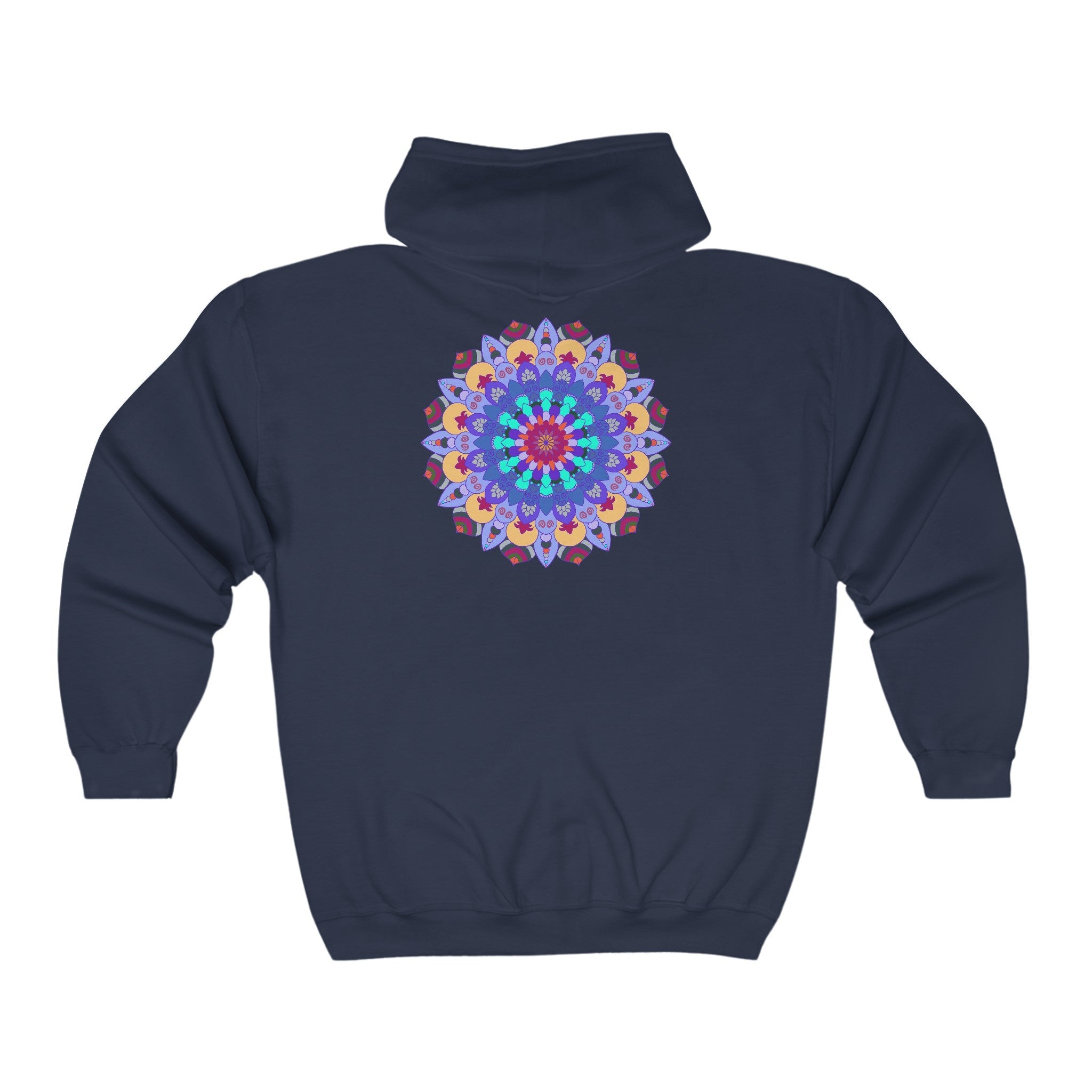 Vibrant Mandala Hoodie - Colorful & Intricate Design Hoodie - Blululi